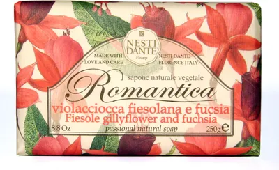 Produktbild von Nesti Dante Seife Romantica (Duft Levkoje & Fuchsie, feste Seife, 250 g) 665106