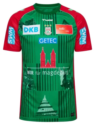 Image de Maillot De Football Hummel Scm 26/27, Version Domicile, Manches Courtes, Couleur "Jelly Bean", Taille M