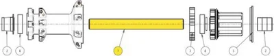 Immagine prodotto di SUNringle Asse HR per Super Bubba 157x12 mm Superboost - preciso per ruota posteriore...