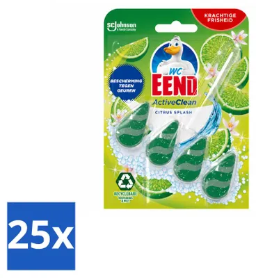 Produktbild von 25 x WC Eend Toiletblok Active Clean Citrus 38 g - Vorteilspackung - 25 Stücke