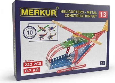Obrázek produktu pro Merkur 013 Vrtulník, 222 dílů, 10 modelů