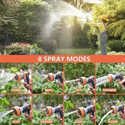 Produktbild von Famanu Gartensprayer mit 8 einstellbaren Bewässerungsdüsen - Hochdruckhandsprayer