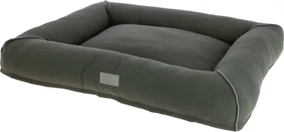 Image de Kerbl Hundekuschelbett Jerome dunkelgrün/grau LxBxH 75x60x11cm waschbar 80456