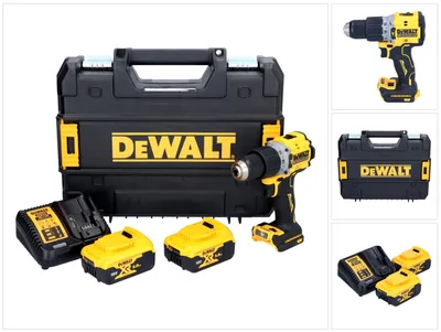 Zdjęcie produktu dla DEWALT Wiertarko-wkrtarka 18V 2x5.0Ah BL TSTAK DCD805P2T