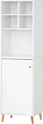 Produktbild von Büro Aktenschrank mit Regaleinsatz SISAK-80 in weiß, B/H/T: ca. 50,95/175,2/41 cm