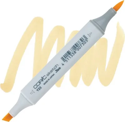 Immagine prodotto di COPIC Sketch pennello e scalpello bifacciale, Y23 beige giallastro