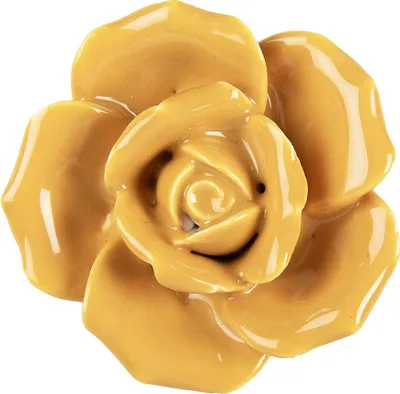 Produktbild von Clayre & Eef Türknauf Ø 4 cm Gelb Keramik Blume