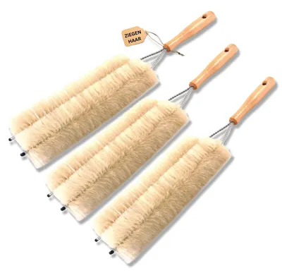 Obrázok produktu pre Novaliv 3x kefa na žalúzie kefa na čistenie žalúzií kefa na čistenie žalúzií 47x14cm IDEAL aj ako kefa na čistenie kúrenia 2-násobná vidlica na žalúzie prachovka na čistenie žalúzií