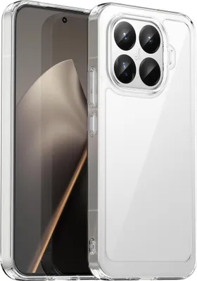 Produktbild von Für Xiaomi 15T Pro 5G Colorful Series Hybrid TPU Acryl Schutz Hülle Transparent