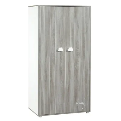 Produktbild von Smile Silex Eiche Babyzimmer Kleiderschrank 2 Türen