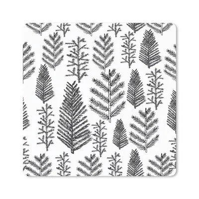 Produktbild von MuchoWow® Mauspad Mousepad Weihnachtsbaum - Vintage - Weihnachten - Design 20x20 cm - Mousepads - Maus Mat - Pad - Mausunterlage - Desk Mat - Bureauartikeln