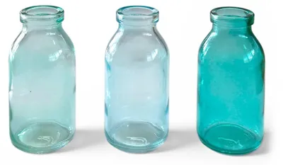 Produktbild von DecoFinder 5-1165-10-87, Blau, Transparent, Glas, 3 Stück(e), Einfarbig, 55 mm, 165 mm
