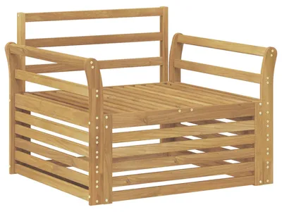 Immagine prodotto di vidaXL Divano da esterno in legno massello di acacia bianco