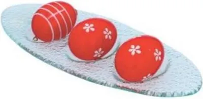 Zdjęcie produktu dla półmisek szklany do jajek 6szt. na 3 jajka 28cm | BOZ3681
