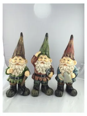 Immagine prodotto di Animali da giardino in legno di fattoria Kabouter 11x7x24cm Set a 3st