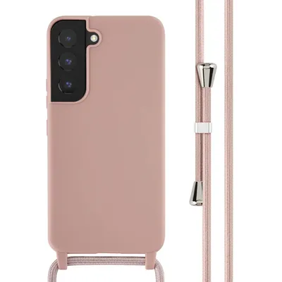 Produktbild von imoshion SilikonHülle mit Band Samsung Galaxy S22 - Sand Pink
