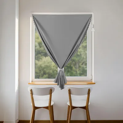 Verdunkelungsvorhang 0,7x1,5 m, selbstklebend, blickdicht, grau