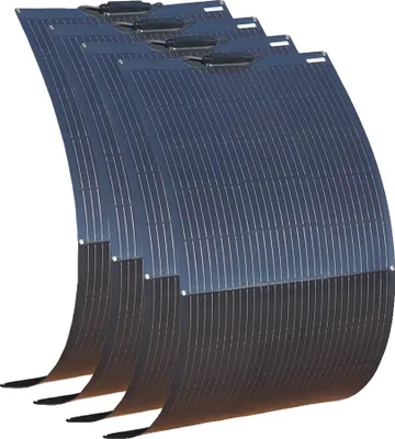 Obrázok produktu pre Flexibilná sada solárnych panelov, vysoká účinnosť, odolná a vodotesná, 600 W 4 ks 150 W