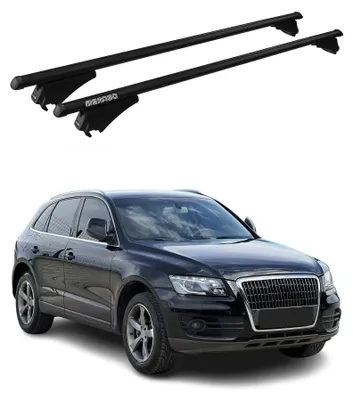 Image de Menabo Barres de toit transversales pour Audi Q5 8R 2008-201 Noir Alu 2x