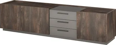 Produktbild von Lowboard 200cm in Eiche mit anthrazit LAFAYETE-61