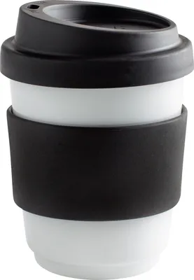 Produktbild von KAHLA Becher 0,27 l + Trinkdeckel + Banderole fillit pure black 2DH180A44015C