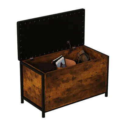 Zdjęcie produktu dla Przestronna komoda do sypialni w rustykalnym brązie (80 cm)