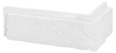 Produktbild von STEGU Parma 1 Eck-Wandverblender Felsoptik Gips Weiß