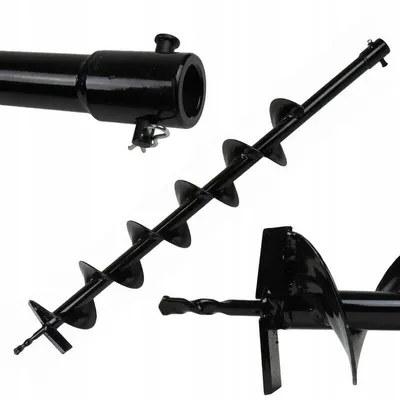Produktbild von Ø 250mm 800mm Erdlochbohrer Erdbohrer Erdaufbereiter Bohrer Pfahlbohrer