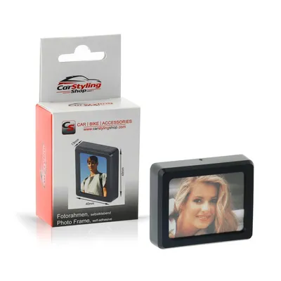 Produktbild von HR 10310101 Fotorähmchen - selbstklebende Befestigung - 49 x 40 x 13 mm - schwarz