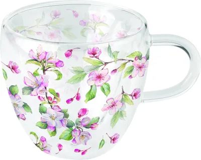 Produktbild von Doppelwand-Glas - Spring blossom white