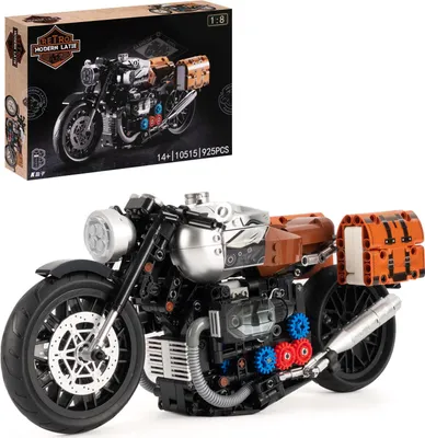 Produktbild von Technik Klemmbausteine BMW Retro 925 Teile Kbox Motorrad Modell 10515