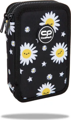 Zdjęcie produktu dla Piórnik 2-komorowy z wyposażeniem Coolpack Jumper 2 Daisy Black