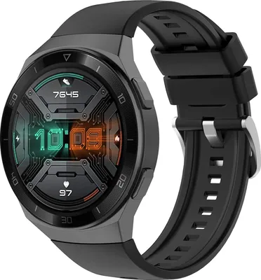 Produktbild von Strap-it Huawei Watch GT 2e Silikonarmband (Schwarz)