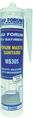 Image de Mastic silicone sanitaire translucide - MS305-TRANS
