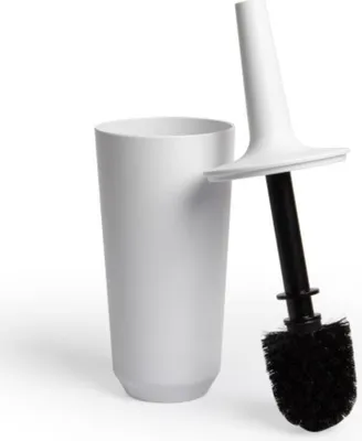 Produktbild von Toilettenbürste mit geschlossenem Halter, weiß, modern & kompakt