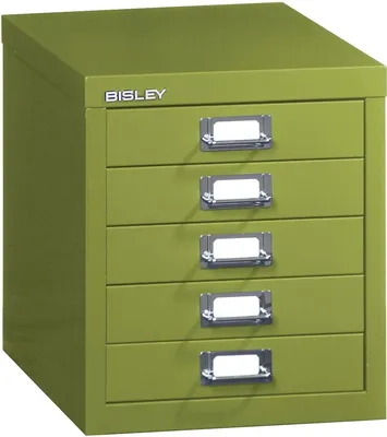 Produktbild von BISLEY MultiDrawer™ L125 Schubladenschrank grün 5 Schubladen 27,9 x 38,0 x 32,5 cm
