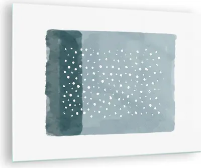 Produktbild von Bilder auf glas - Einteilig - Aquarell Modern Blau - 70x50cm - Glasbilder - Wandbilder - Bilder - zum Aufhängen bereit - Wanddekoration aus Glas - Glas Bilder - Wandbild auf Glas - GAA70x50-4550