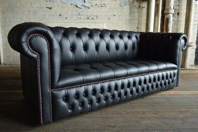 Produktbild von Schwarze Designer Sofa Couch Polster XXL 3 Sitzer Big Sofas Couchen Leder Textil