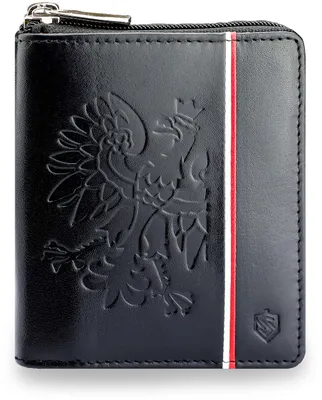 Obrázok produktu pre Pánska peňaženka STEVENS z prírodnej kože, čierna, s technológiou RFID, rozmer 12x10 cm, univerzálna