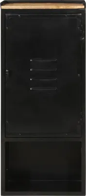 Obrázok produktu pre vidaXL Kúpeľňová skrinka 40x27x90 cm zo železa a masívneho mangového dreva