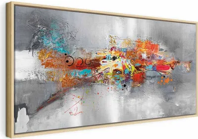 Produktbild von Italienischer Leinwand Leinwandbild - Dominant (1 Part) Wide 100x50 cm Abstrakt a-A-0415-b-a