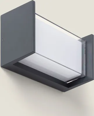 Produktbild von LED-Außenwandleuchte 12W Aluminium CCT Wählbar Doppeldiffusor Isolde Anthrazit