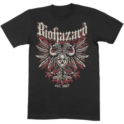 Immagine prodotto di Biohazard | Maglietta ufficiale della band | Crest, piccola, nero