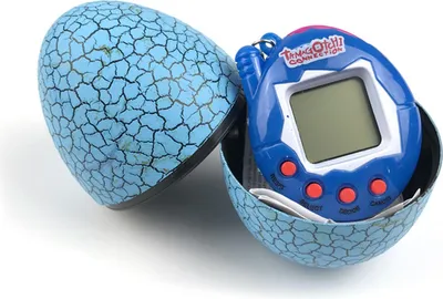 Produktbild von Elektronische Haustierkinder tragbare lustige virtuelle digitale Spielmaschine mit Eierform Blau