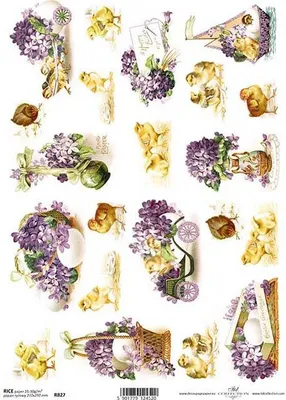 Immagine prodotto di ITD carta di riso decoupage tecnica artigianale tovagliolo di carta-R827 Pasqua