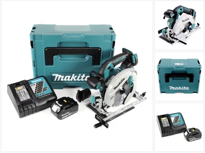Produktbild von Makita DHS 680 RMJ1 Akku Handkreissäge 18 V 165 mm Brushless + 1x Akku 4,0 Ah + Ladegerät + Makpac