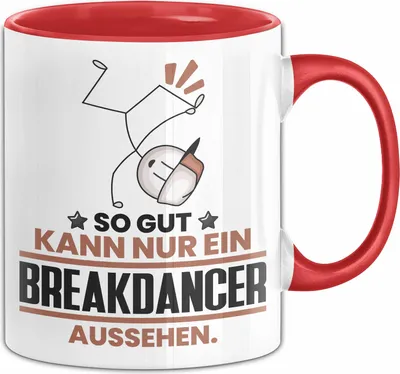 Produktbild von Breakdancer Geschenk Tasse So Gut Kann Nur Ein Breakdancer Aussehen Geschenkidee Kaffee-Becher (Rot)