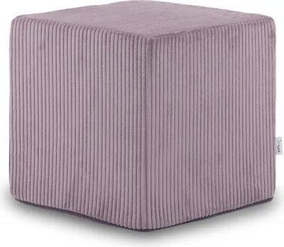 Produktbild von Ecopuf, Sitzhocker, Fußhocker aus Cordstoff, Quadratischer Hocker, 40x40cm