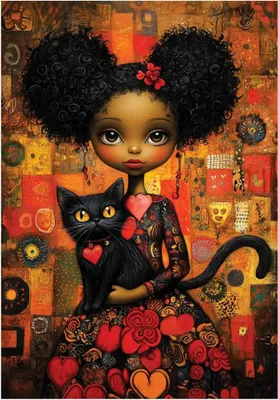 Produktbild von ANATOLIAN Puzzle Schwarze Katze 500 Puppen