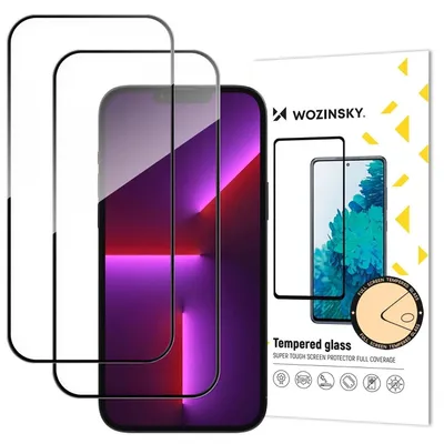 Image de Wozinsky Full Glue Tempered Glass 2-Pack for iPhone 17 Pro